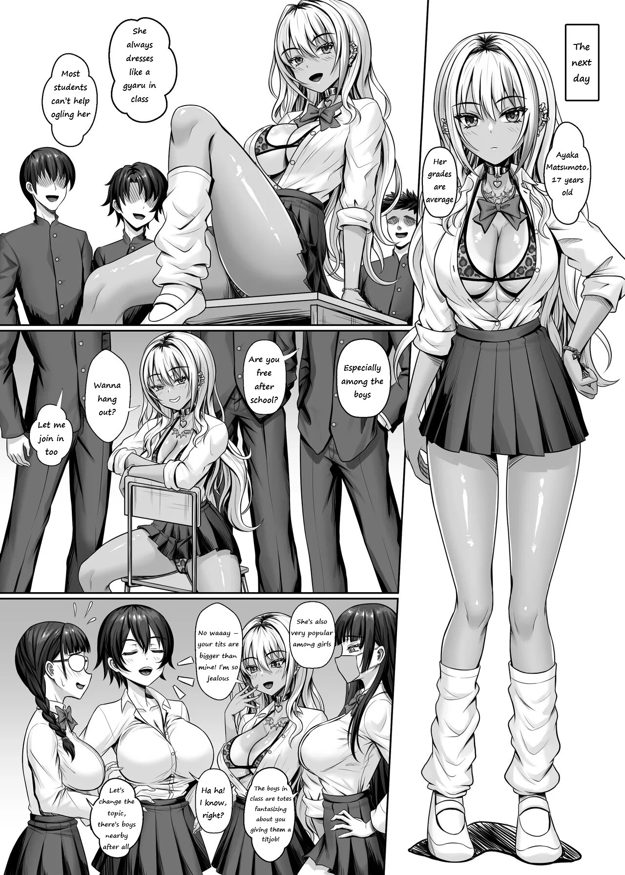 Hentai Manga Comic-Fucking With the Class's Dark-Skinned Gyaru-Read-6